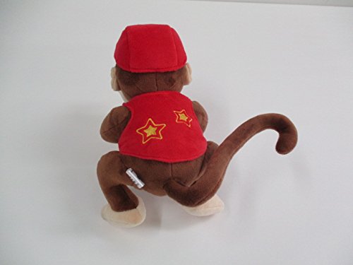 Sanei Boeki Super Mario All Star Diddy Kong Plush Toy 15x20x18cm