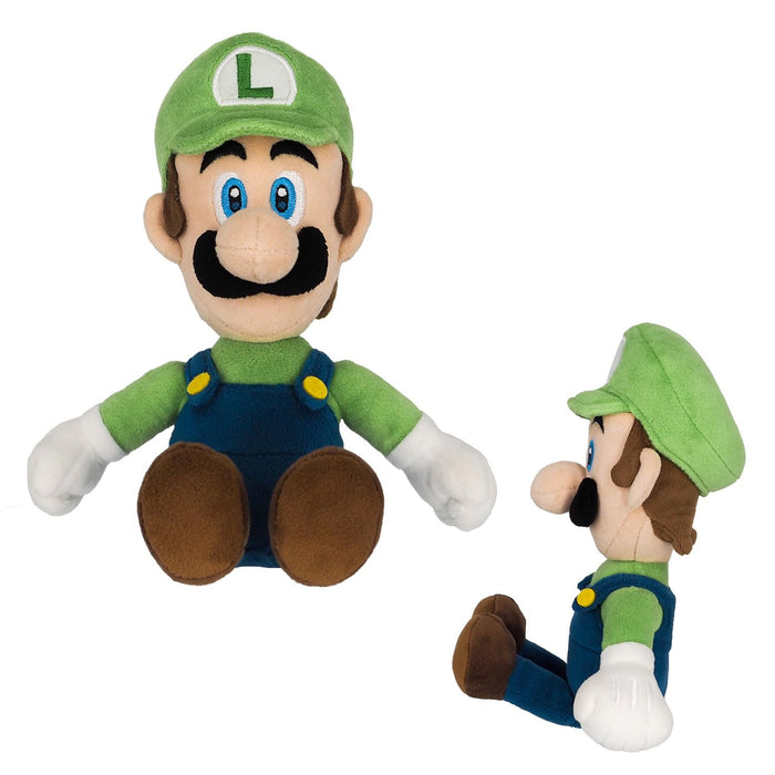 Sanei Boeki Super Mario Luigi Plush Toy 26cm - All Star Collection