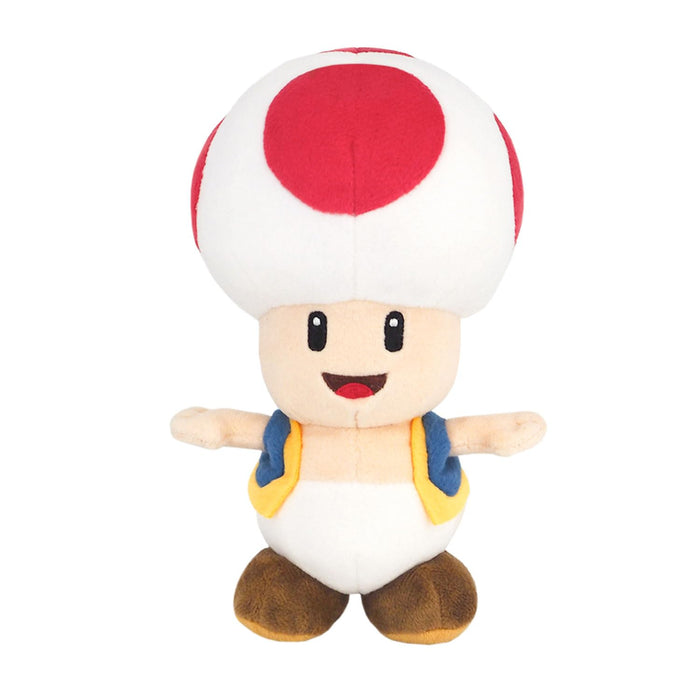 Sanei Boeki Super Mario All Star Collection Toad Plush Toy 20cm