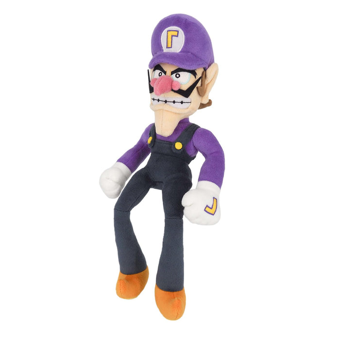 Sanei Boeki Super Mario All Star Waluigi Plush Toy 11x9.5x31cm