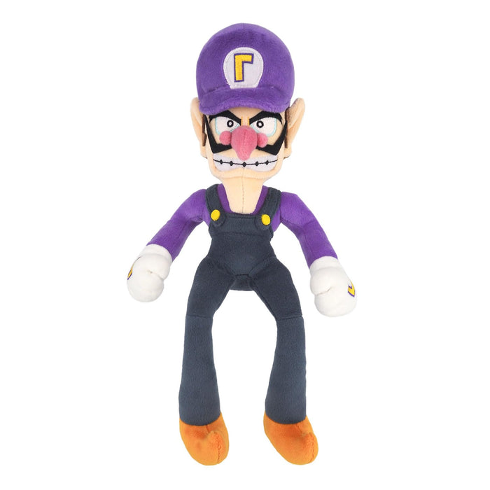 Sanei Boeki Super Mario All Star Waluigi Plush Toy 11x9.5x31cm