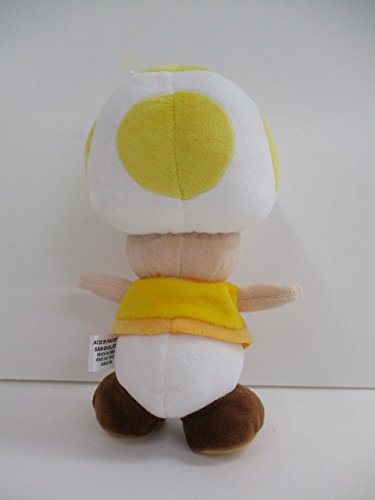 Peluche Toad jaune de 20 cm de la collection Super Mario All Star de Sanei Boeki