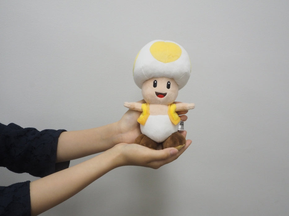 Sanei Boeki Super Mario All Star Collection Yellow Toad 20cm Plush Toy