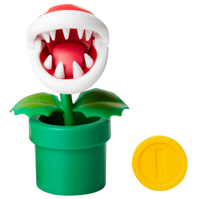 Sanei Boeki Super Mario Figure Collection Pac-N-Flower With Coin Fcp-007