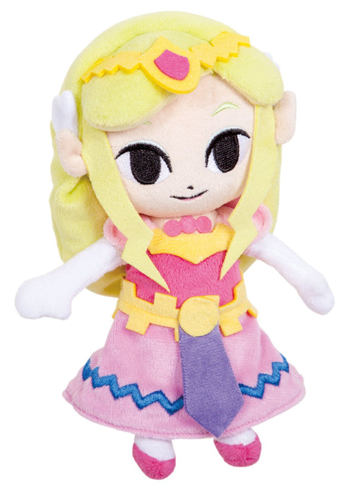 Peluche Princesse Zelda de Sanei Boeki Legend Of Zelda - L9,5 x P7 x H21 cm