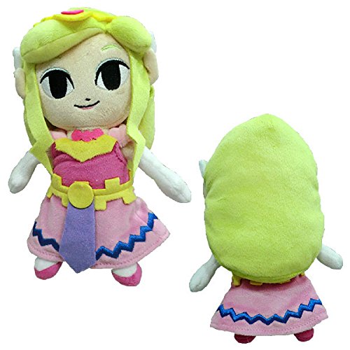 Peluche Princesse Zelda de Sanei Boeki Legend Of Zelda - L9,5 x P7 x H21 cm