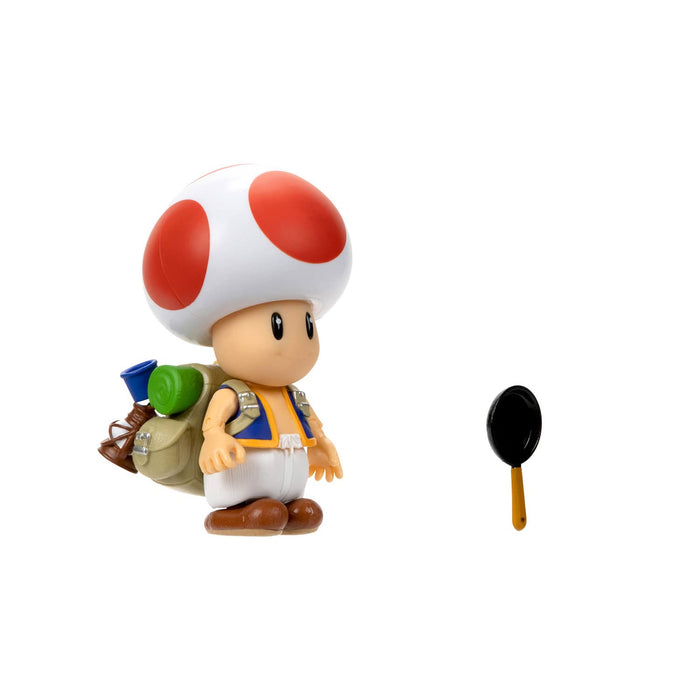 Figurine articulée Toad du film Super Mario Bros de Sanei Boeki, largeur 6,5 x profondeur 8,5 cm, hauteur 10,5 cm