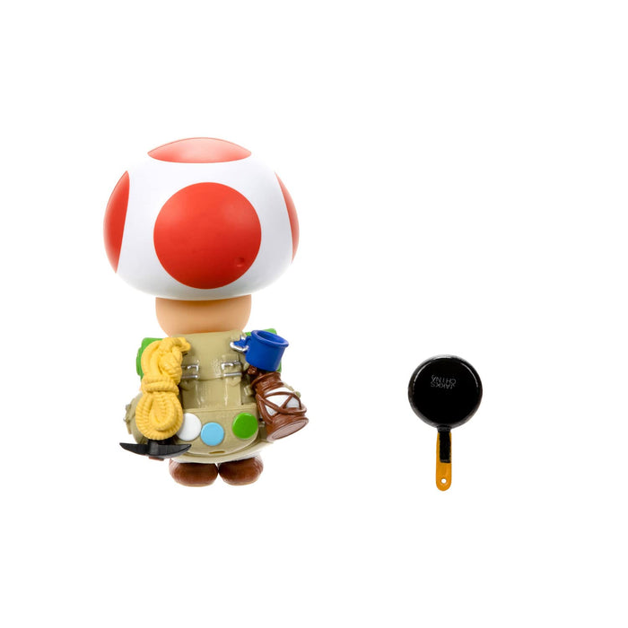 Figurine articulée Toad du film Super Mario Bros de Sanei Boeki, largeur 6,5 x profondeur 8,5 cm, hauteur 10,5 cm