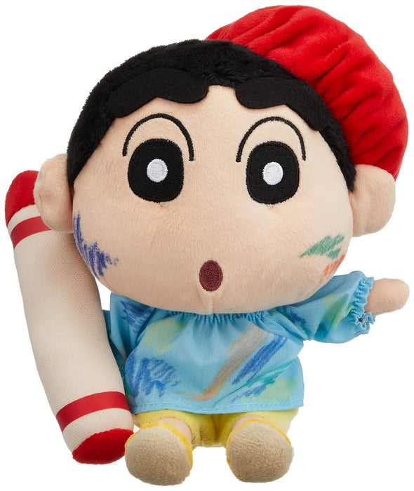SAN-EI Crayon Shin-Chan Plush Doll Shin-Chan Scribbling S- Japan Figure Store - #1 Bring To You The Best Japanese Goods