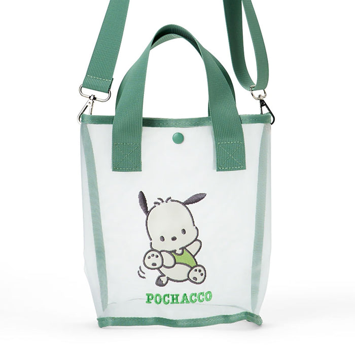 Sanrio Pochacco 2-Way Tote Bag for Ages 3+ - Durable Polyester and Nylon