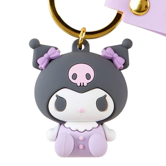 Porte-clés 3D Kuromi Sanrio 4,4 x 3,5 x 3 cm Personnage 182354