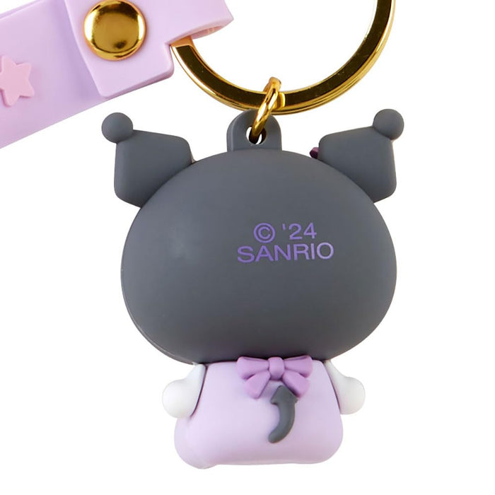 Porte-clés 3D Kuromi Sanrio 4,4 x 3,5 x 3 cm Personnage 182354