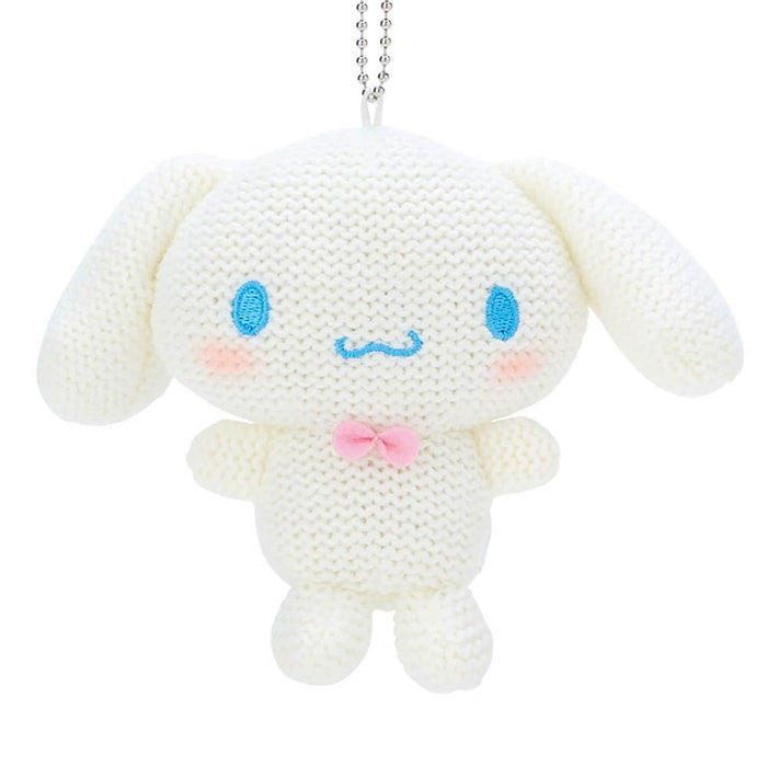 Porte-mascotte tricoté style amigurumi Cinnamoroll de Sanrio - 13 x 6 x 11 cm