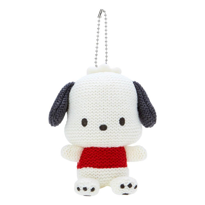 Sanrio Pochacco Amigurumi-Style Knitted Mascot Holder 10x6x13 Cm