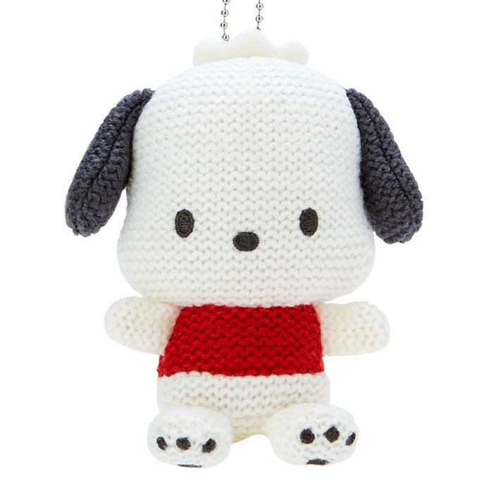 Sanrio Pochacco Amigurumi-Style Knitted Mascot Holder 10x6x13 Cm