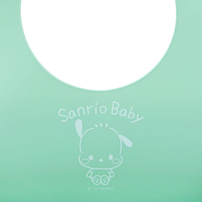 Sanrio Baby Pochacco Silicone Bib for Meals - Easy Clean Waterproof