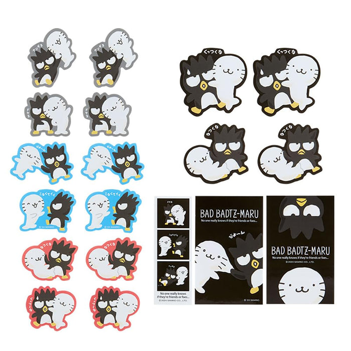 Sanrio Badtz-Maru Sticker Set 14x11x0.5 cm - The Usual Couple Design