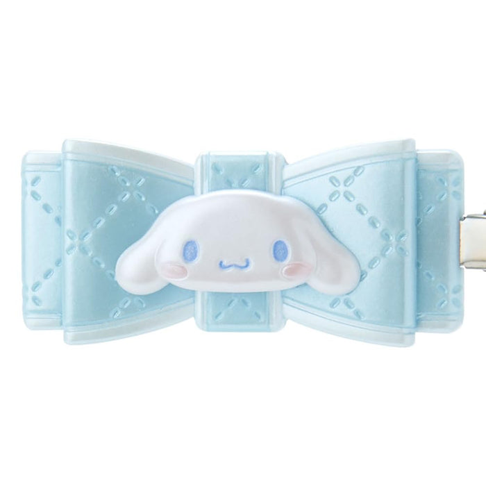 Pince à cheveux en ruban matelassé Sanrio Bangs Clip Cinnamoroll 2,5 cm x 5,5 cm