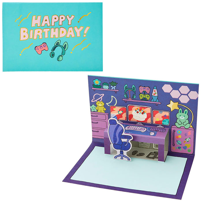 Carte de vœux d'anniversaire Sanrio Thème salle de jeux Expédition internationale Bd162-3