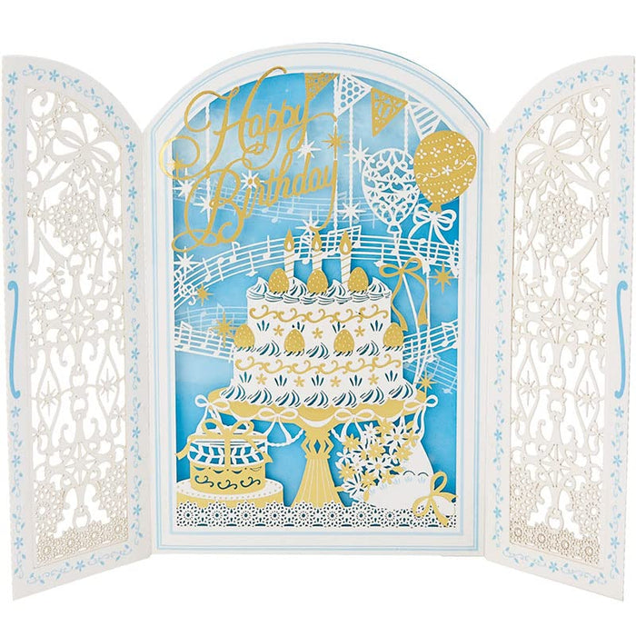 Sanrio Birthday Card Laser Cut Cake Design With Overseas Shipping Bd101-2