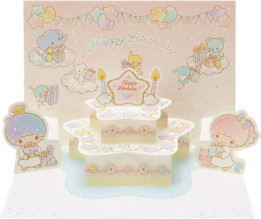 Sanrio Little Twin Stars Geburtstagskarte – Kuchendesign L343 428396