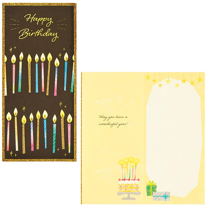 Sanrio Birthday Greeting Card Lots Of Candles Overseas Shipping Available