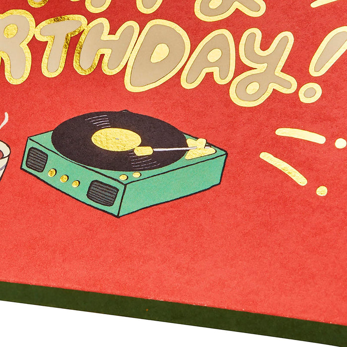 Carte de vœux d'anniversaire Sanrio avec motif Record Room – Expédition internationale