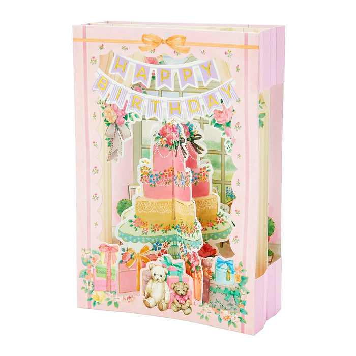 Sanrio Birthday Card Pop Cake Design 6x6 inches - Overseas Shipping Available