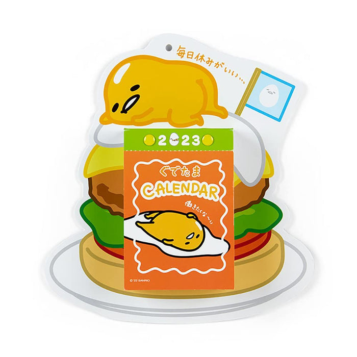 Sanrio 2023 Gudetama Wall Calendar - 365 Patterns Rokuyo Display