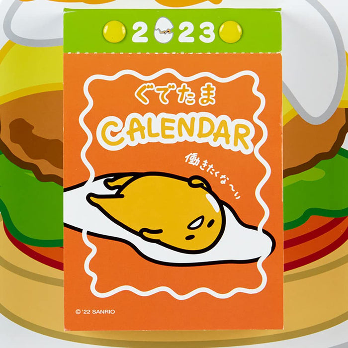 Sanrio 2023 Gudetama Wall Calendar - 365 Patterns Rokuyo Display