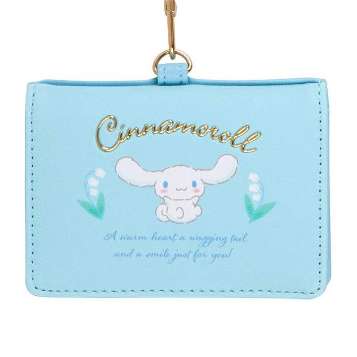 Étui pour carte d'identité à deux volets Sanrio Cinnamoroll 7,5 x 10,5 x 1,5 cm Accessoire personnel