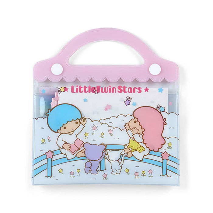 Sanrio Little Twin Stars Case & Handkerchief Set - 13.5x1x13.7 cm