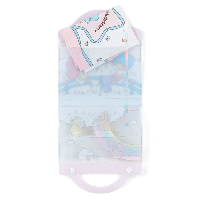 Sanrio Little Twin Stars Etui- und Taschentuch-Set – 13,5 x 1 x 13,7 cm