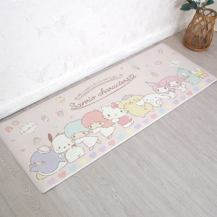 Sanrio Characters PVC Kitchen Mat 45x120cm Water Repellent & Antibacterial