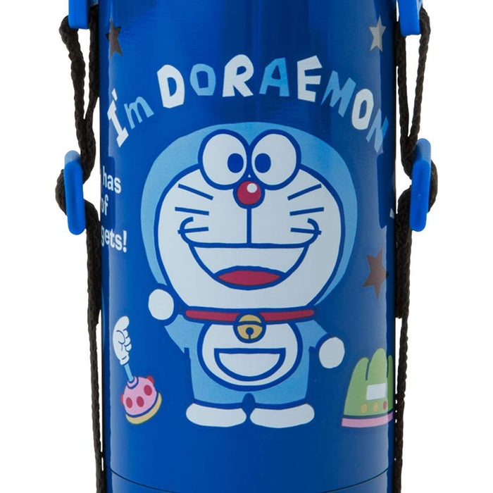 Sanrio Doraemon 380ml Kids Water Bottle - Stainless Steel Thermal 2-Way