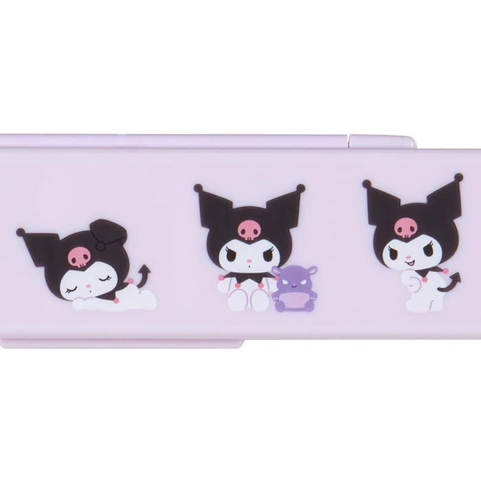 Sanrio Kuromi Chopsticks and Spoon Set - 18.8cm Lunch Goods for Kids