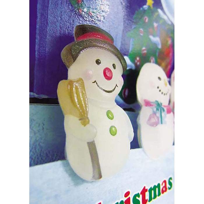 Sanrio Christmas Card with 3D Snowmen - Plays 3 Song Medley - Holiday Greeting