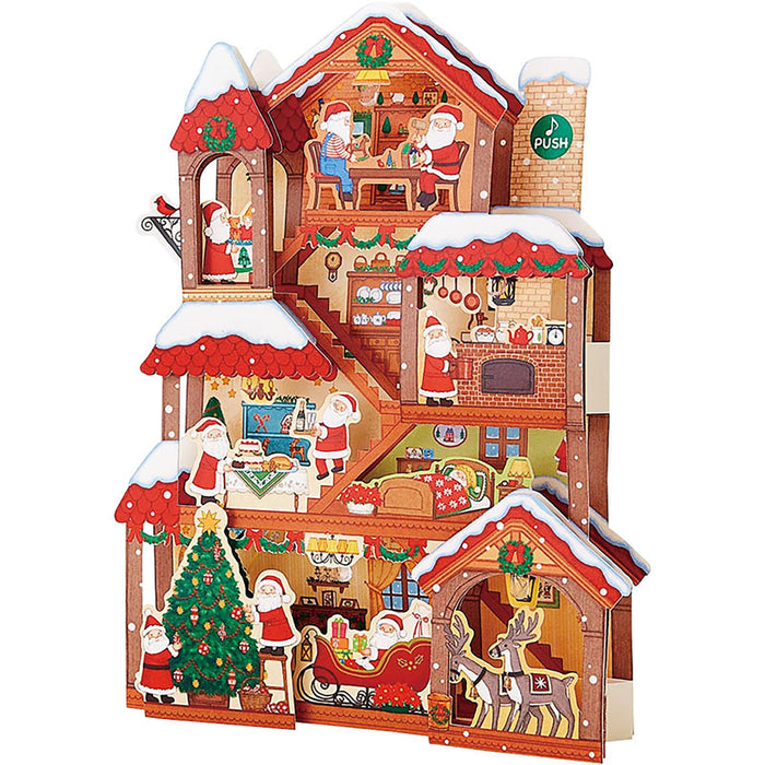 Carte de Noël Sanrio Melody Santa's House 20 chansons d'hiver Carte de vœux