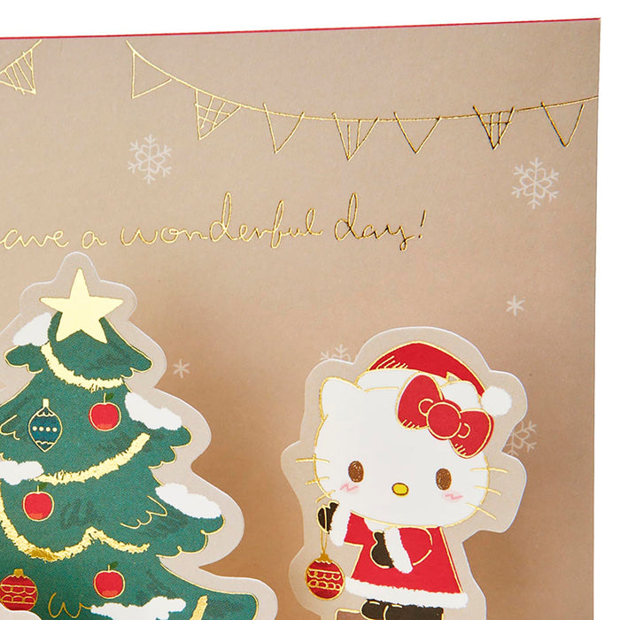 Sanrio Hello Kitty Christmas Greeting Card - Tree Decoration - Jx 63-3