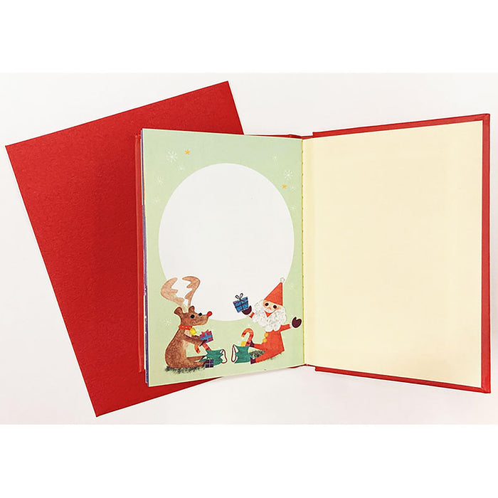 Carte de vœux de Noël Sanrio Mini carte à thème Père Noël et renne 526444