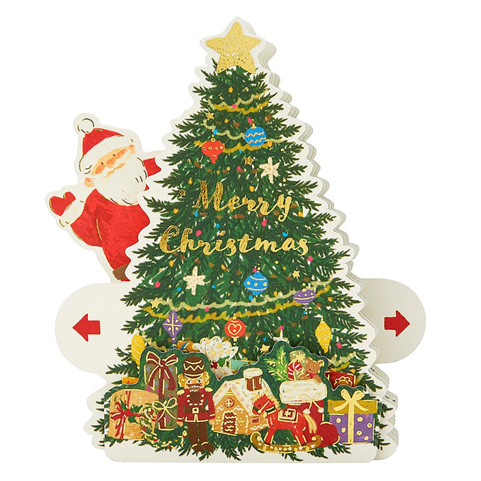 Sanrio Christmas Greeting Card - Santa From The Tree - Overseas Shipping