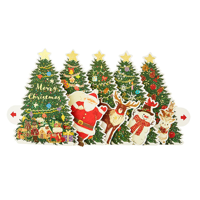 Sanrio Christmas Greeting Card - Santa From The Tree - Overseas Shipping