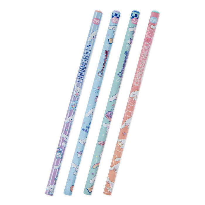 Sanrio Cinnamoroll 2B Bleistifte 4er-Set – Hochwertiges Schreibzubehör