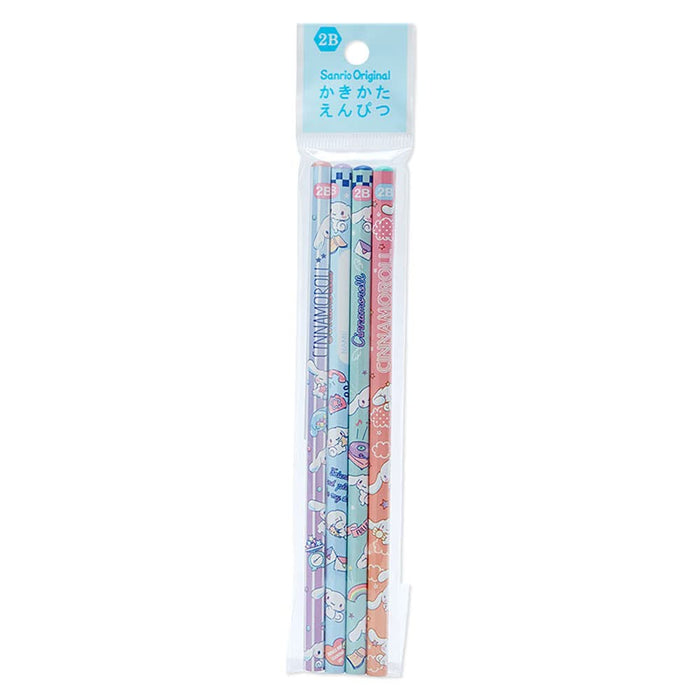 Sanrio Cinnamoroll 2B Bleistifte 4er-Set – Hochwertiges Schreibzubehör