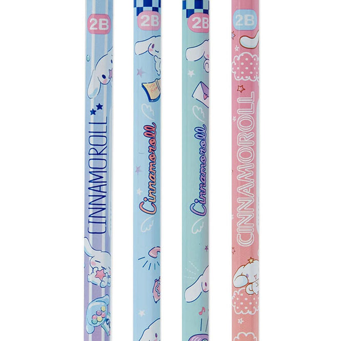 Sanrio Cinnamoroll 2B Bleistifte 4er-Set – Hochwertiges Schreibzubehör