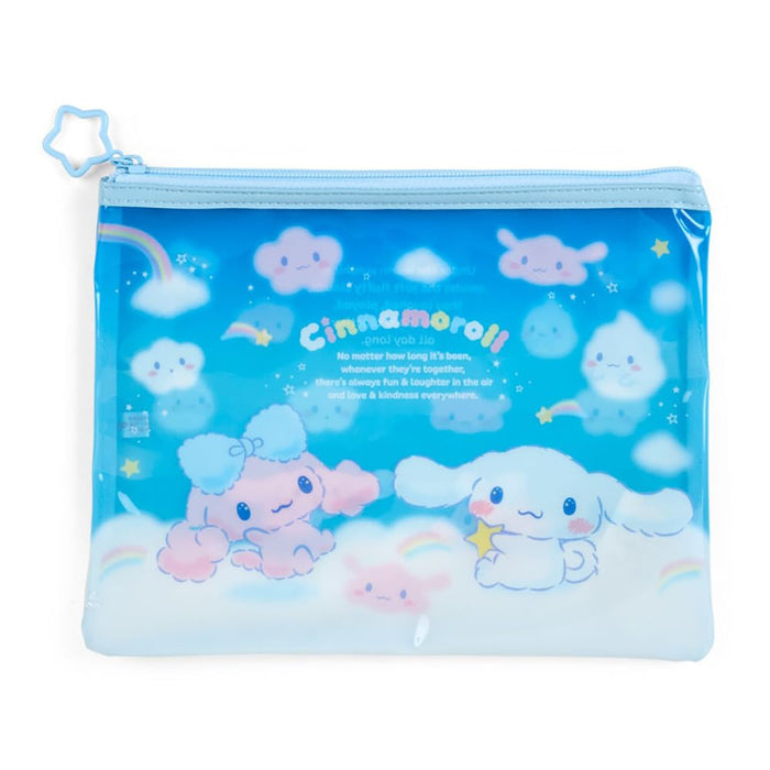 Sanrio Cinnamoroll and Poron Flat Pouch Set of 2 - Cloud Siblings