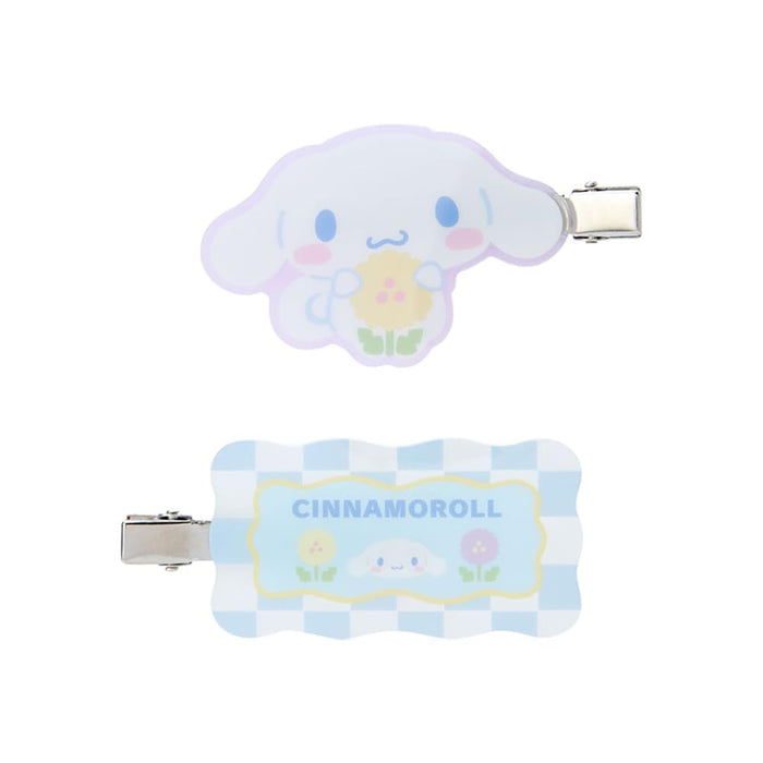 Pince à frange Sanrio Cinnamoroll Pastel Checker 5,5 x 7,7 x 1 cm Accessoire pour cheveux