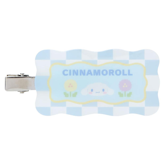 Pince à frange Sanrio Cinnamoroll Pastel Checker 5,5 x 7,7 x 1 cm Accessoire pour cheveux