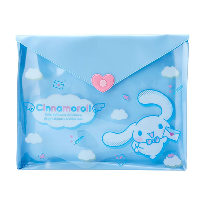 Pochette transparente multi-pochettes Sanrio Cinnamoroll 20 x 26,5 x 3 cm Pochette plate pour lettres avec personnages