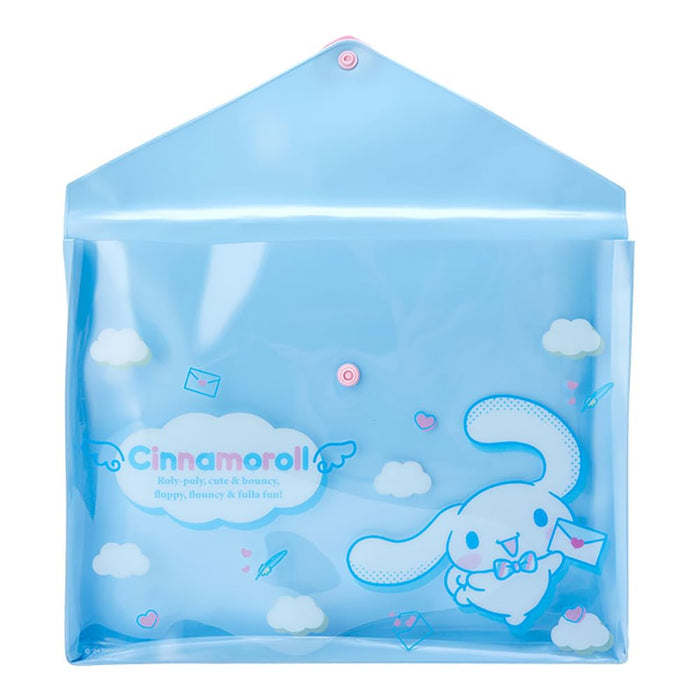 Pochette transparente multi-pochettes Sanrio Cinnamoroll 20 x 26,5 x 3 cm Pochette plate pour lettres avec personnages